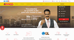 Desktop Screenshot of manappuram.com